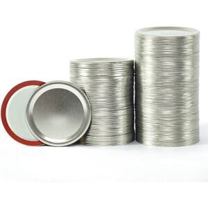 102 Canning Lids,70MM Mason Jar Lids,Seal and leak-proof Split-Type w/5 PCS Ring